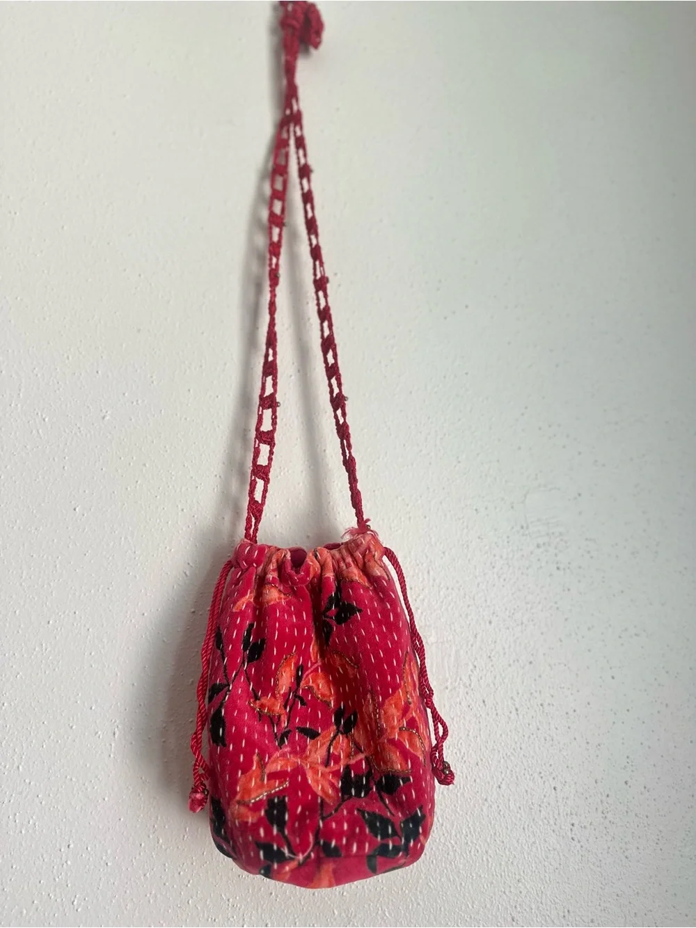 Free People Drawstring Small Bucket Bag